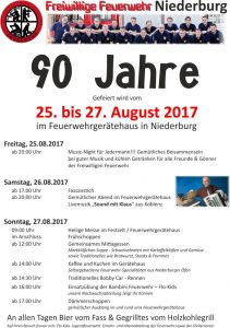 Feuerwehr Plakat90Jahre