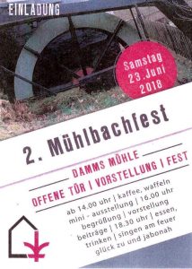 M&uuml;hlbachfest Einladung 2018