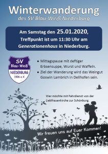 Winterwanderung 2020 Plakat
