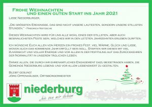 Weihnachtsgruss 2020