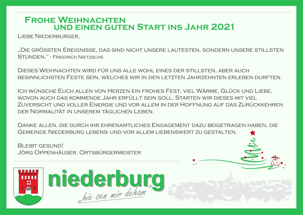 Weihnachtsgruss 2020