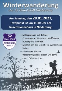 Winterwanderung 2022 Plakat
