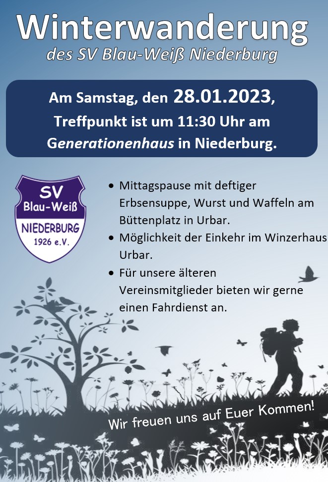Winterwanderung 2022 Plakat