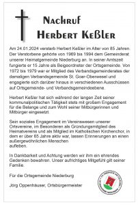 K1600 Nachruf Herbert Kessler